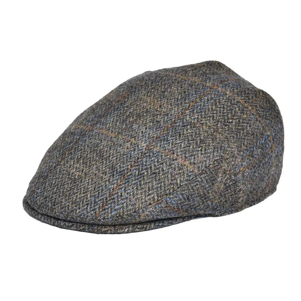Big Size 100% Wool Ivy Cap Men Flat Caps Tweed Scally Hat - cutter Newsboy Cap Driving Hats |TINMICO - TINMICO