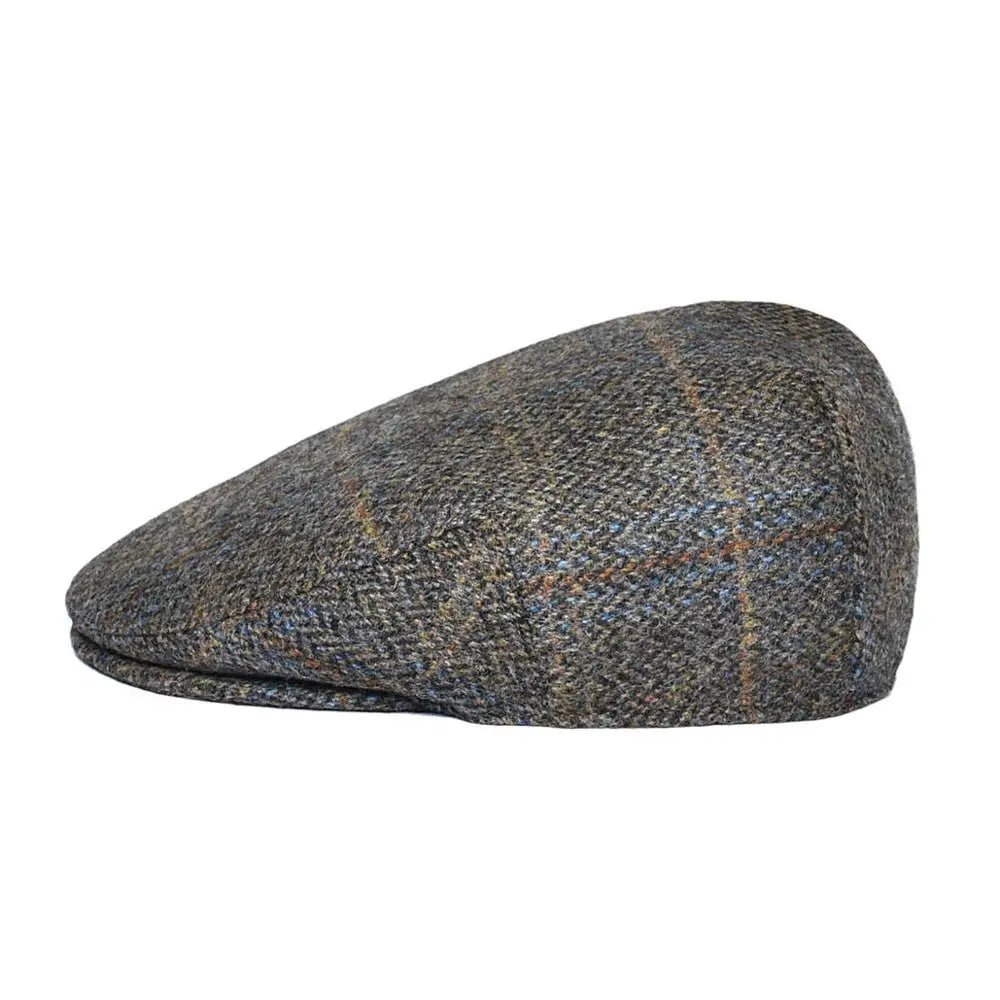 Big Size 100% Wool Ivy Cap Men Flat Caps Tweed Scally Hat - cutter Newsboy Cap Driving Hats |TINMICO - TINMICO