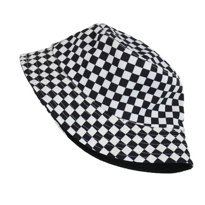 Black and white Checkered Chessboard Checkered Hat Female and Male Hip-Hop Street Dance Graffiti Skateboard Hat | TINMICO - TINMICO