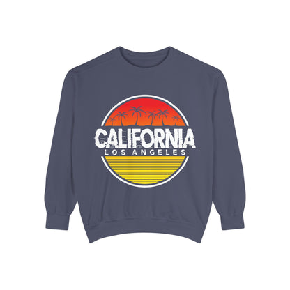 California Garment - Dyed Sweatshirt, Vintage California Sweatshirt, Los Angeles Apparel, Summer Vibes, Stylish Casual Wear - TINMICO