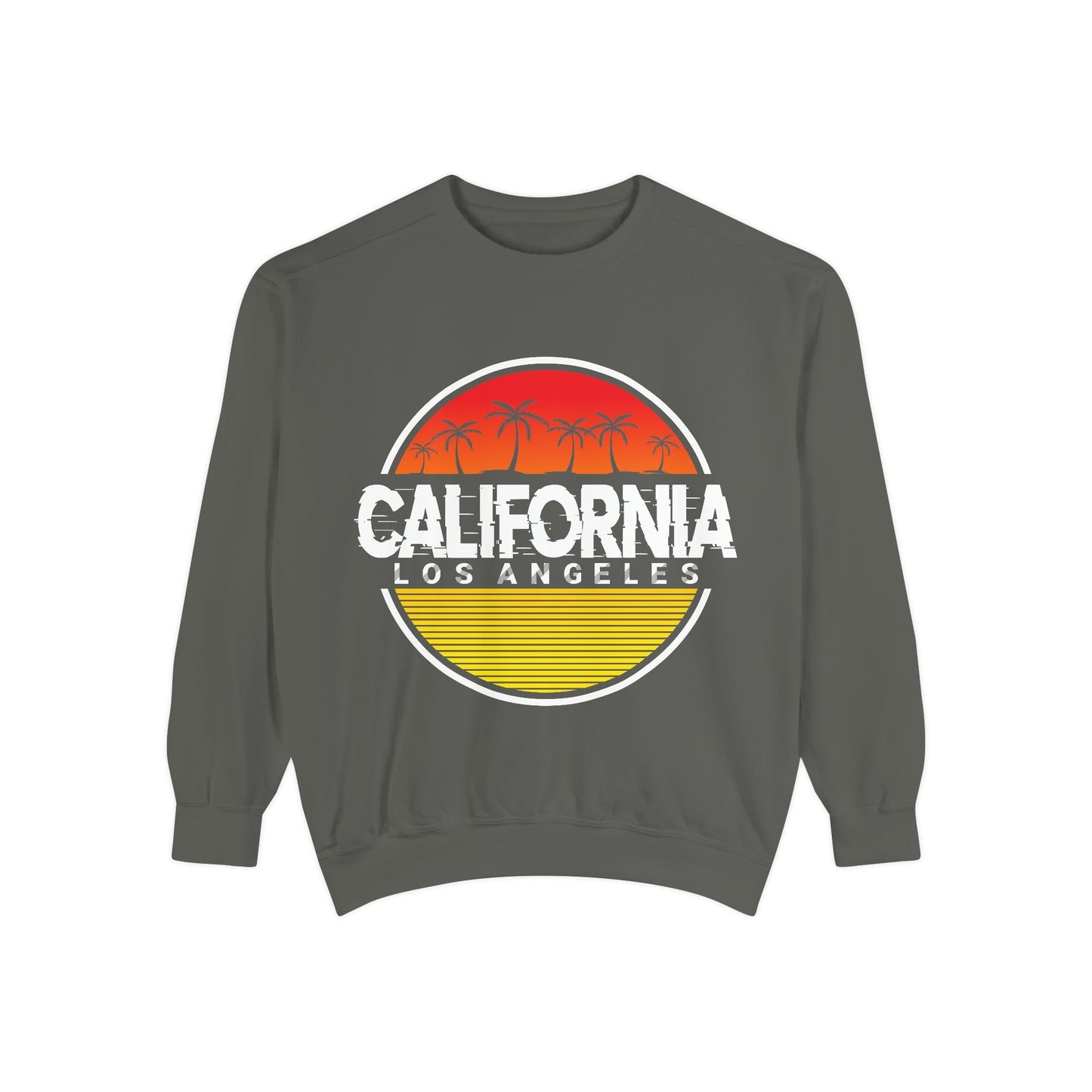 California Garment - Dyed Sweatshirt, Vintage California Sweatshirt, Los Angeles Apparel, Summer Vibes, Stylish Casual Wear - TINMICO