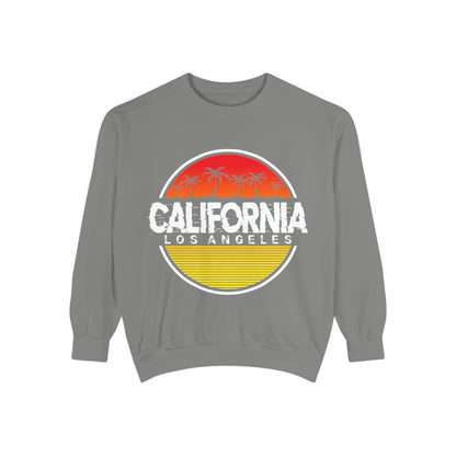 California Garment - Dyed Sweatshirt, Vintage California Sweatshirt, Los Angeles Apparel, Summer Vibes, Stylish Casual Wear - TINMICO