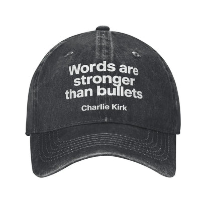 Charlie Kirk Freedom RIP Baseball Cap is a distressed denim washed sun cap, Hat Freedom | TMC - TINMICO