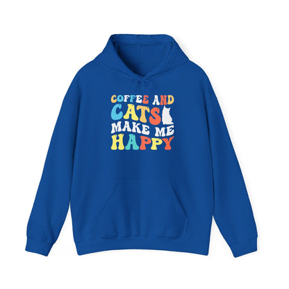 Coffee and Cat Lover Unisex Hoodie Sweatshirt - TINMICO