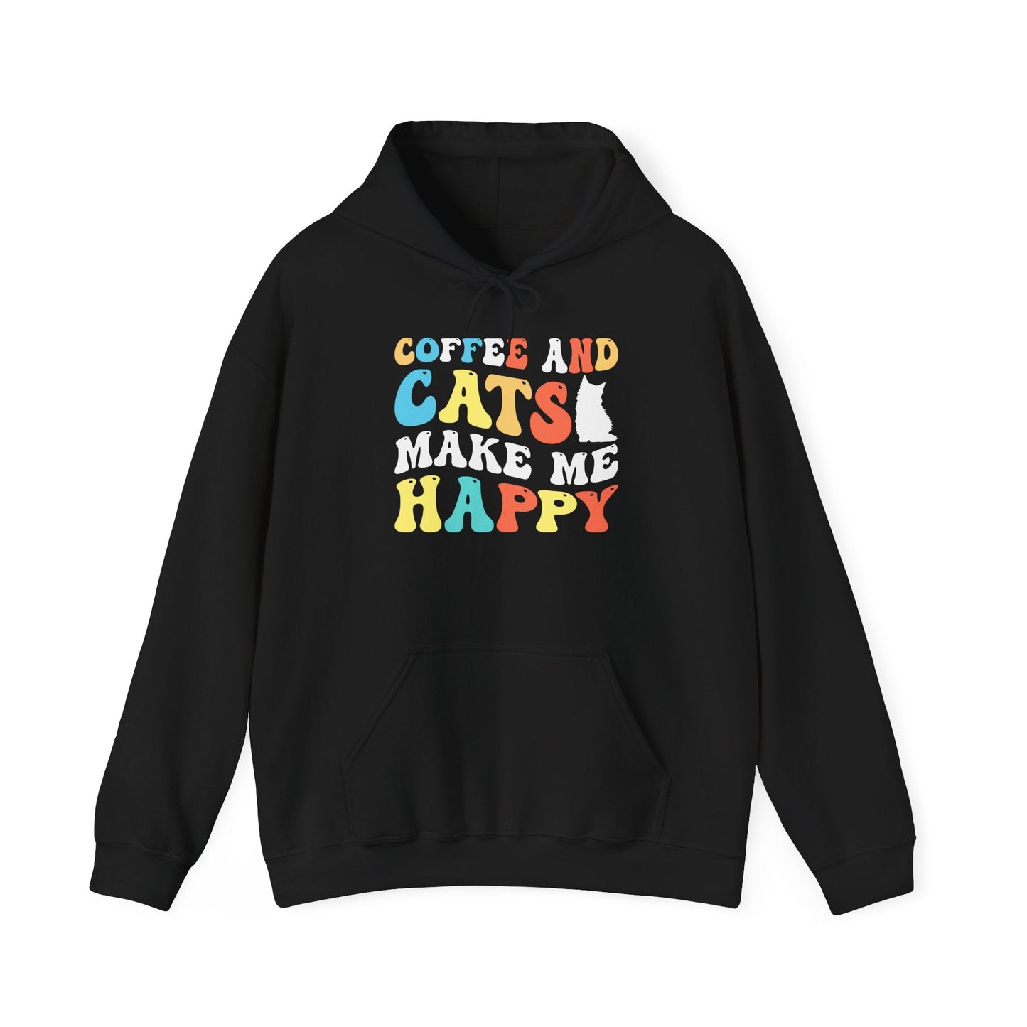 Coffee and Cat Lover Unisex Hoodie Sweatshirt - TINMICO