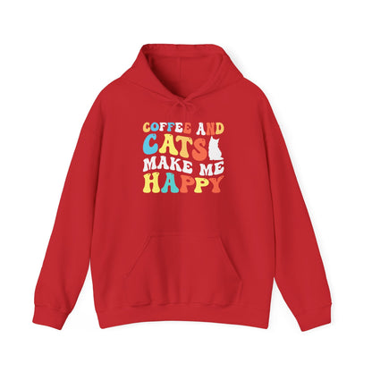 Coffee and Cat Lover Unisex Hoodie Sweatshirt - TINMICO