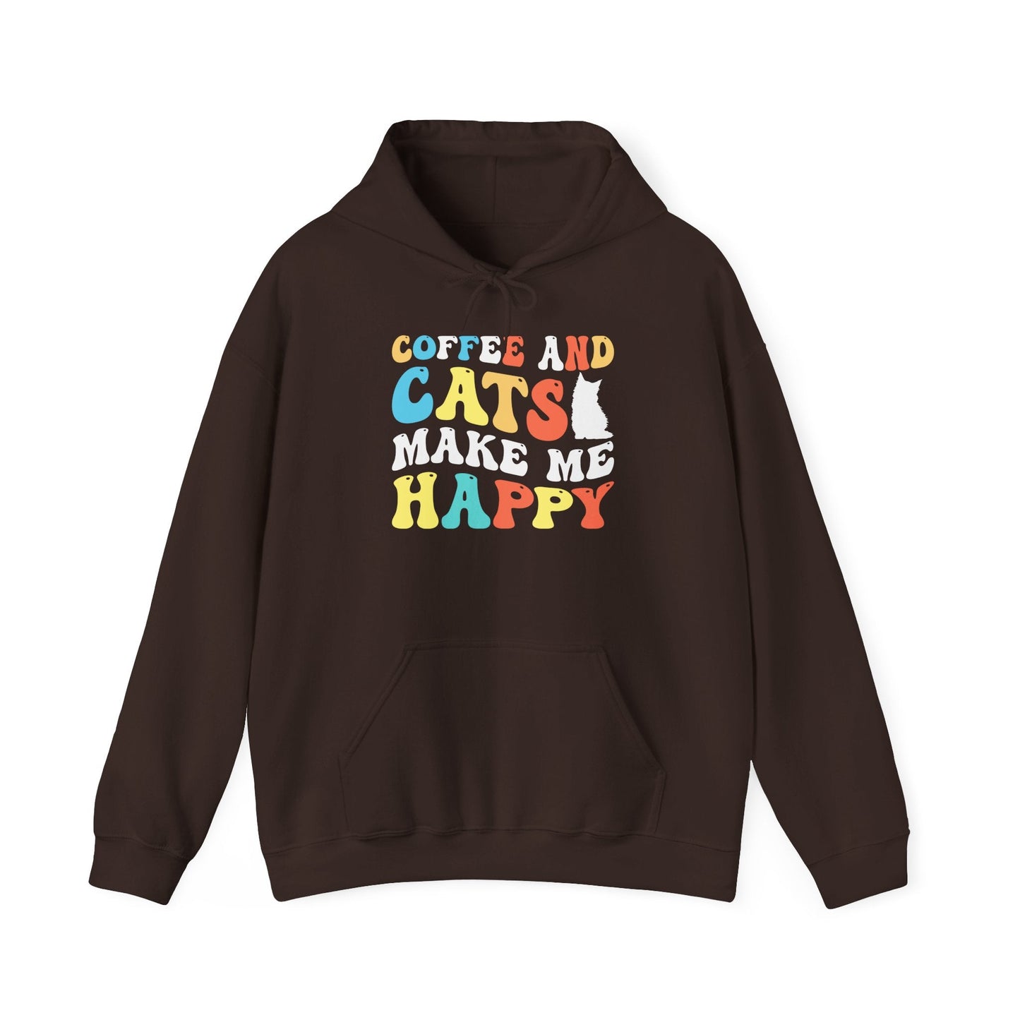 Coffee and Cat Lover Unisex Hoodie Sweatshirt - TINMICO