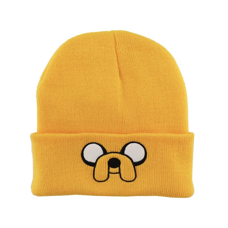 Cute Puppy Pattern Embroidered Knitted Hat, Yellow Ear Protection Hat, Versatile Warm Hat For Autumn and Winter TINMICO 1Pcs - TINMICO