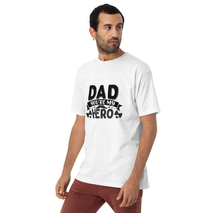 Dad You Are My Hero Men’s premium Tee , Family Appreciation Top, Birthday Present Tshirt, Papa Love Apparel, Dad Life - TINMICO