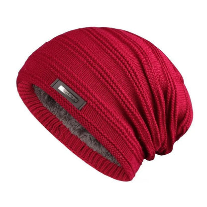 Fashion Winter Cap Unisex Fur Lined Beanie Hat Keep Warm Winter Hat Thick Soft Stretch Hat For Men And Women | TINMICo - TINMICO
