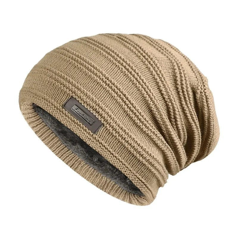 Fashion Winter Cap Unisex Fur Lined Beanie Hat Keep Warm Winter Hat Thick Soft Stretch Hat For Men And Women | TINMICo - TINMICO