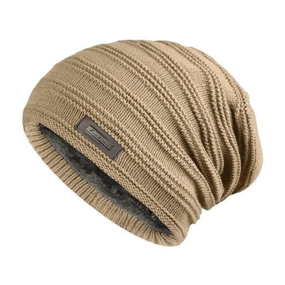 Fashion Winter Cap Unisex Fur Lined Beanie Hat Keep Warm Winter Hat Thick Soft Stretch Hat For Men And Women | TINMICo - TINMICO