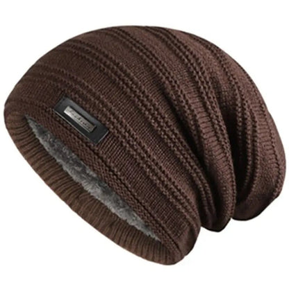 Fashion Winter Cap Unisex Fur Lined Beanie Hat Keep Warm Winter Hat Thick Soft Stretch Hat For Men And Women | TINMICo - TINMICO
