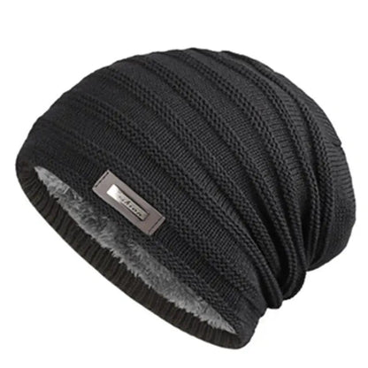 Fashion Winter Cap Unisex Fur Lined Beanie Hat Keep Warm Winter Hat Thick Soft Stretch Hat For Men And Women | TINMICo - TINMICO