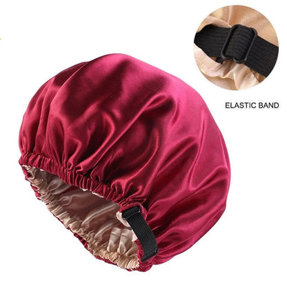 Hair Cap For Sleeping Invisible Flat Imitation Silk Round Haircare Women | TINMICO - TINMICO