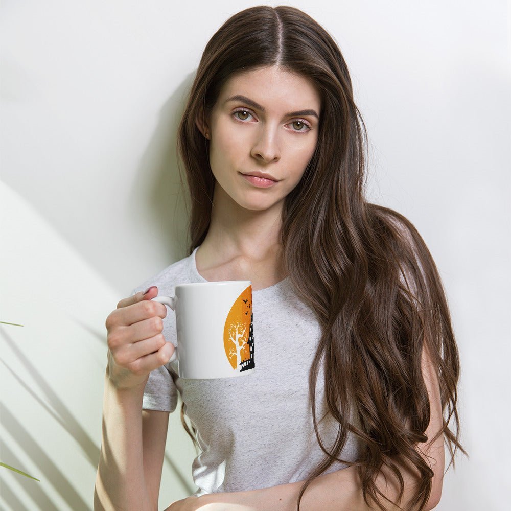 Halloween Mug, Witch Herbs Ideas Gift Mug, Fall Mug Gift, White Glossy Ceramic Mug White Glossy Ceramic Mug - TINMICO