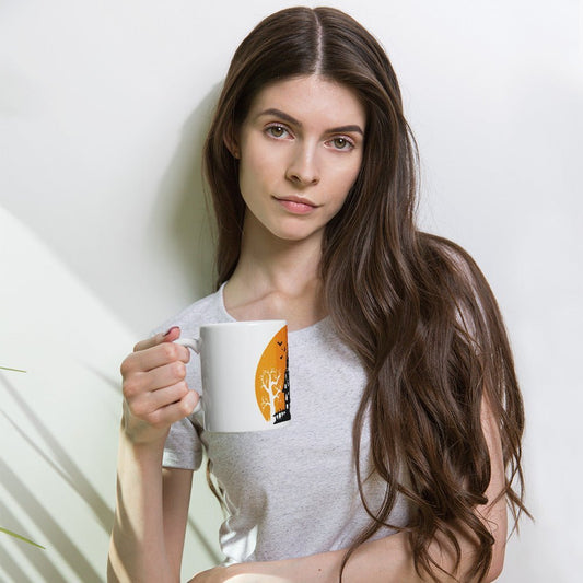 Halloween Mug, Witch Herbs Ideas Gift Mug, Fall Mug Gift, White Glossy Ceramic Mug White Glossy Ceramic Mug - TINMICO