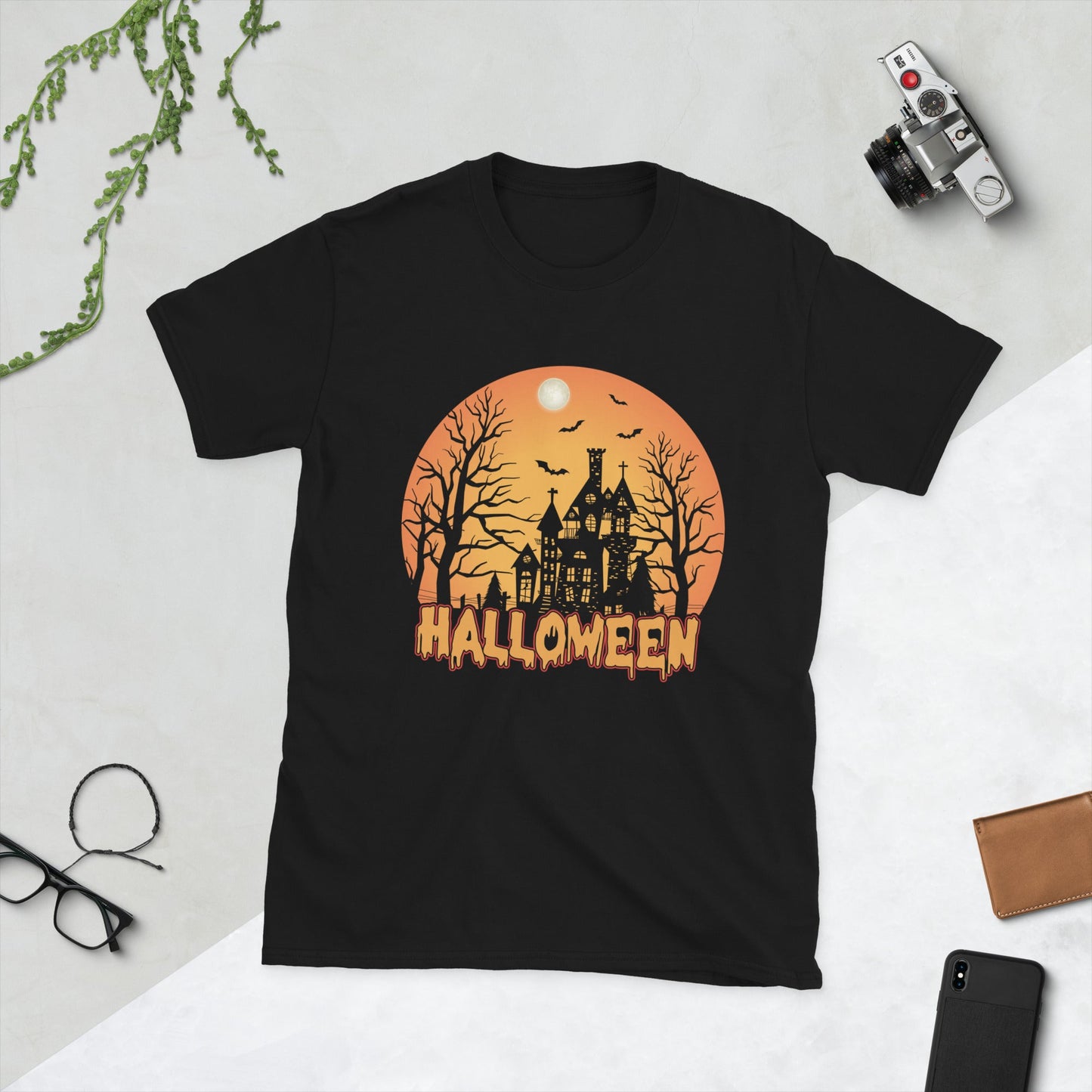 Halloween Short - Sleeve Unisex T-Shirt,Happy Halloween Shirts, Fall Shirts,Halloween Funny Shirt - TINMICO