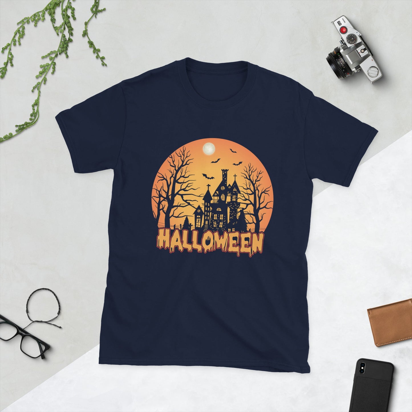 Halloween Short - Sleeve Unisex T-Shirt,Happy Halloween Shirts, Fall Shirts,Halloween Funny Shirt - TINMICO