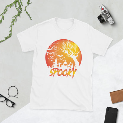 Halloween Spooky Short - Sleeve Unisex T-Shirt, Spooky Adult Unisex - TINMICO