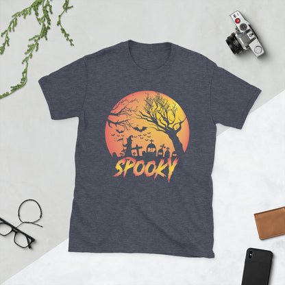 Halloween Spooky Short - Sleeve Unisex T-Shirt, Spooky Adult Unisex - TINMICO