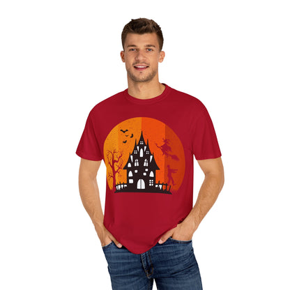 Halloween Themed Unisex T-Shirt, Spooky Shirt, Fall Apparel, Harvest Festival Top, Trick or Treat Tee, Ghostly Design Shirt - TINMICO