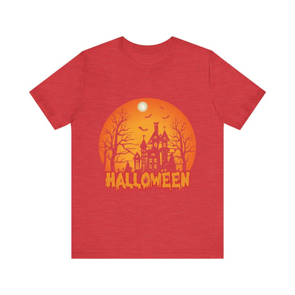 Halloween Unisex Jersey Short Sleeve Tee, Spooky T-Shirt, Halloween Costume Tee, Fall Apparel, Halloween Gift, October Celebration - TINMICO