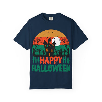 Halloween Unisex T-shirt, Spooky Tee for Fall Celebrations, Halloween Costume, Matching Family Shirt, Autumn Wardrobe Essential - TINMICO