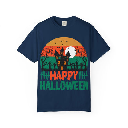 Halloween Unisex T-shirt, Spooky Tee for Fall Celebrations, Halloween Costume, Matching Family Shirt, Autumn Wardrobe Essential - TINMICO