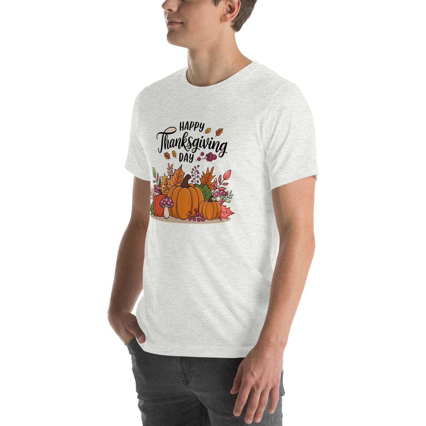 Happy Thanksgiving Shirt, Happy Thanksgiving Turkey Shirt, Pumpkin Season Shirt, Thanksgiving Sweatshirt,Unisex t-shirt - TINMICO