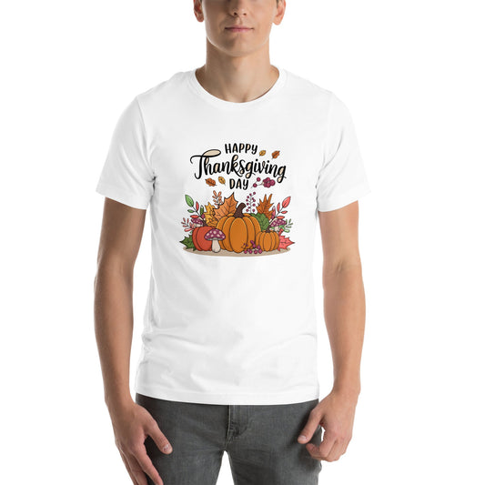Happy Thanksgiving Shirt, Happy Thanksgiving Turkey Shirt, Pumpkin Season Shirt, Thanksgiving Sweatshirt,Unisex t-shirt - TINMICO