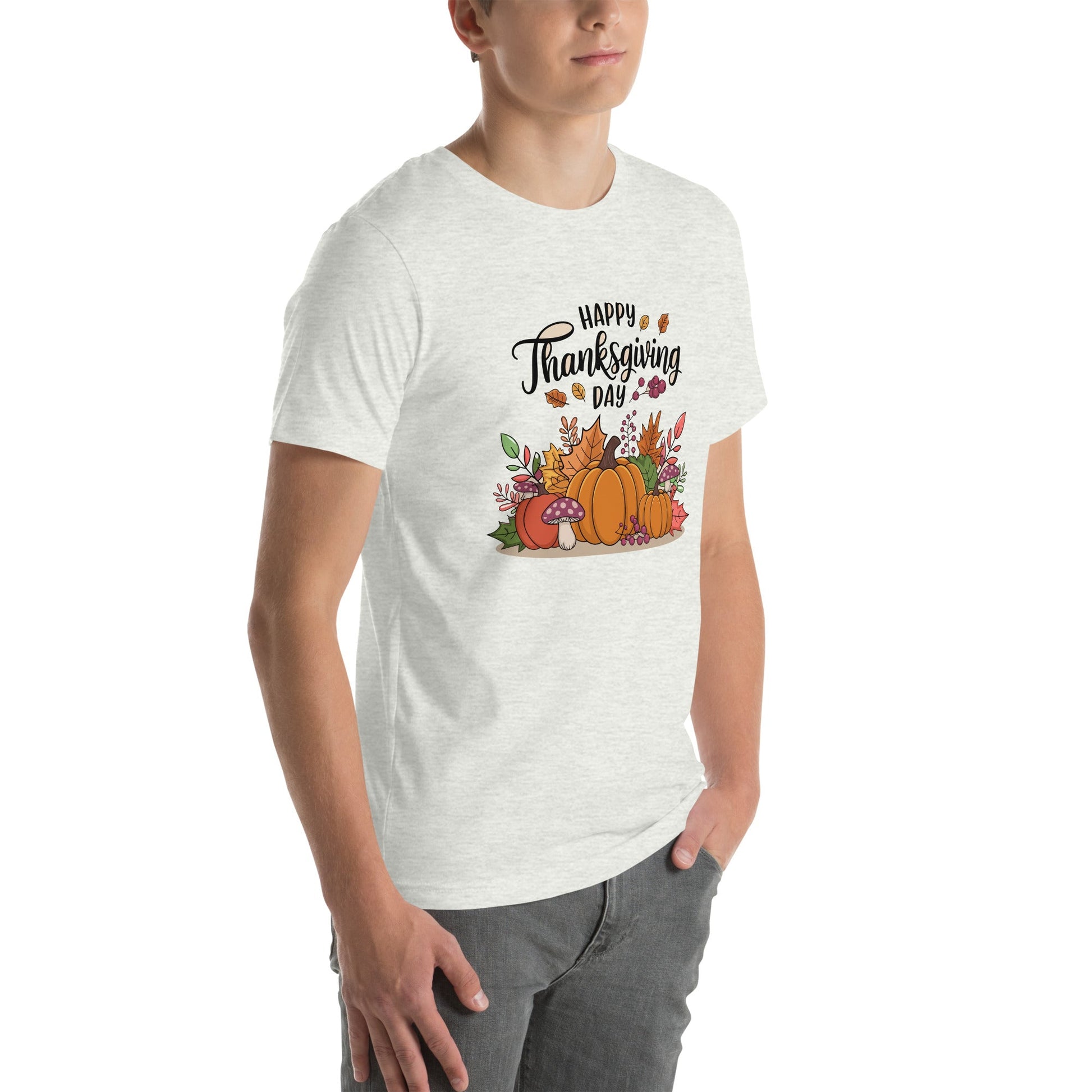 Happy Thanksgiving Shirt, Happy Thanksgiving Turkey Shirt, Pumpkin Season Shirt, Thanksgiving Sweatshirt,Unisex t-shirt - TINMICO