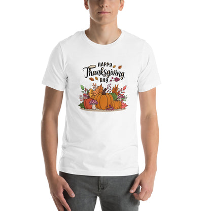 Happy Thanksgiving Shirt, Happy Thanksgiving Turkey Shirt, Pumpkin Season Shirt, Thanksgiving Sweatshirt,Unisex t-shirt - TINMICO