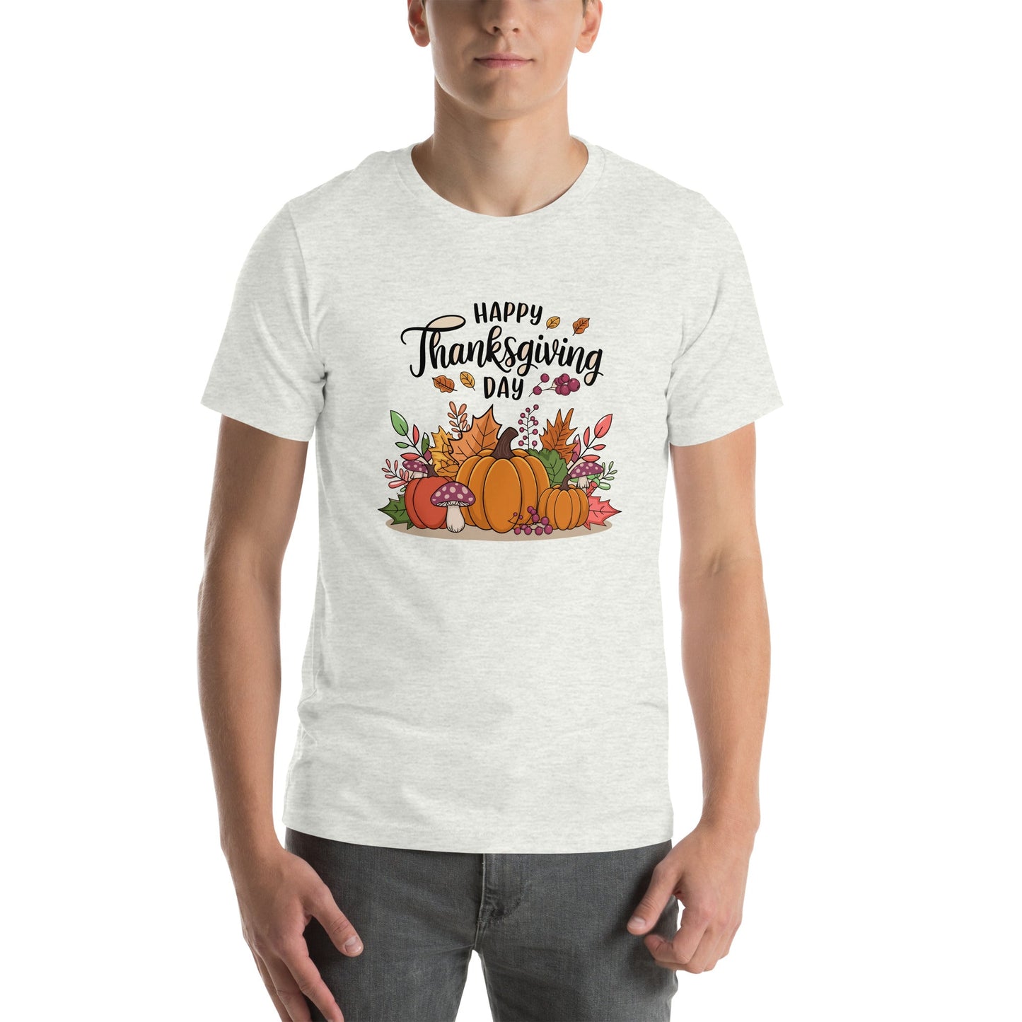 Happy Thanksgiving Shirt, Happy Thanksgiving Turkey Shirt, Pumpkin Season Shirt, Thanksgiving Sweatshirt,Unisex t-shirt - TINMICO