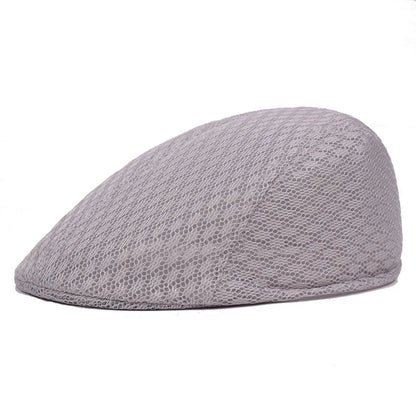 Hat Unisex Mesh Flat Caps Newsboy Style Fashion Breathable Summer Hat for Women Men Caps New Summer Casual Beret | TINMICO - TINMICO