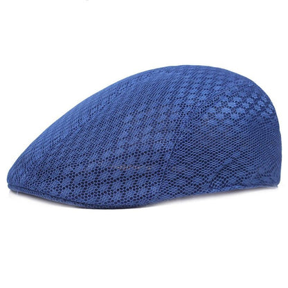 Hat Unisex Mesh Flat Caps Newsboy Style Fashion Breathable Summer Hat for Women Men Caps New Summer Casual Beret | TINMICO - TINMICO