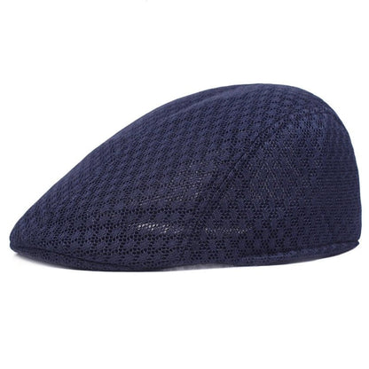 Hat Unisex Mesh Flat Caps Newsboy Style Fashion Breathable Summer Hat for Women Men Caps New Summer Casual Beret | TINMICO - TINMICO