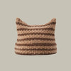 Hat Women Winter Streetwear Harajuku Beanie Little Devil Striped Knitted Cute Cat Ears Cap | TINMICO - TINMICO