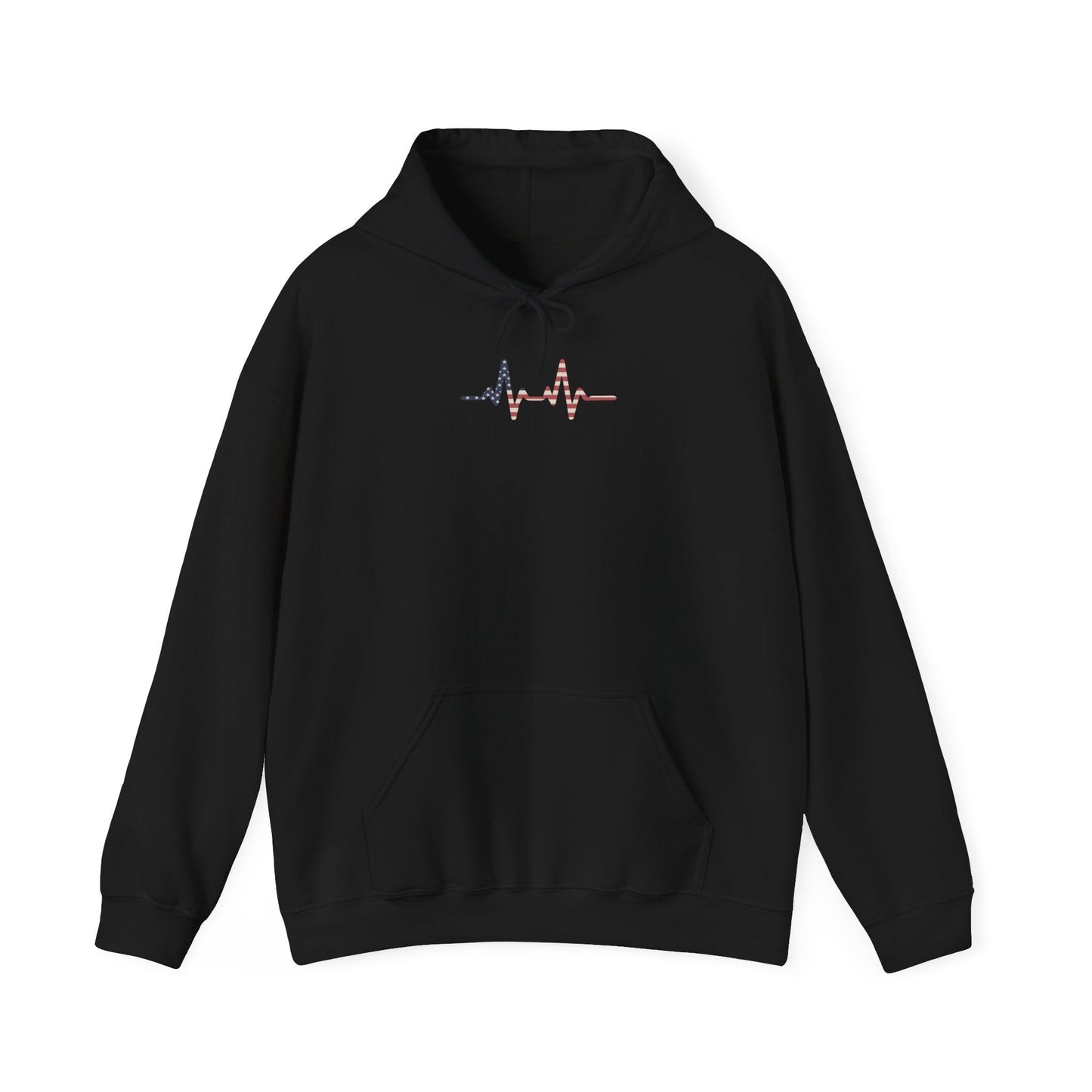 Heartbeat Design Unisex Heavy Blend Hooded Sweatshirt, Comfortable Sweatshirt, Casual Wear, Gift for Healthcare Workers, Pulse Rate - TINMICO