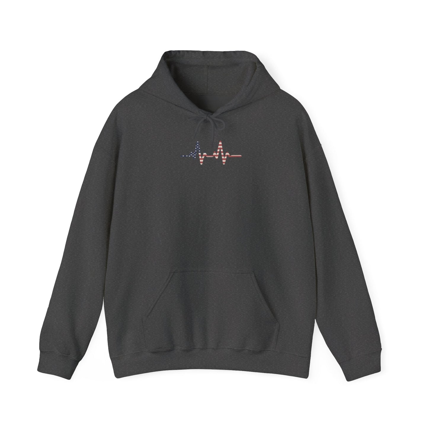 Heartbeat Design Unisex Heavy Blend Hooded Sweatshirt, Comfortable Sweatshirt, Casual Wear, Gift for Healthcare Workers, Pulse Rate - TINMICO