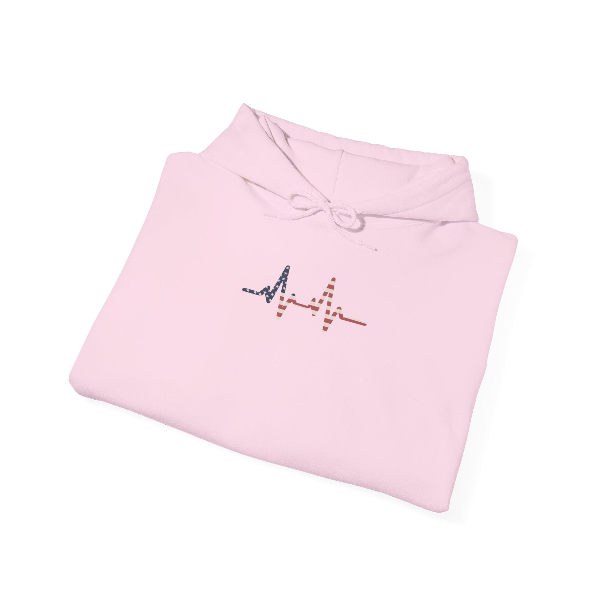 Heartbeat Design Unisex Heavy Blend Hooded Sweatshirt, Comfortable Sweatshirt, Casual Wear, Gift for Healthcare Workers, Pulse Rate - TINMICO