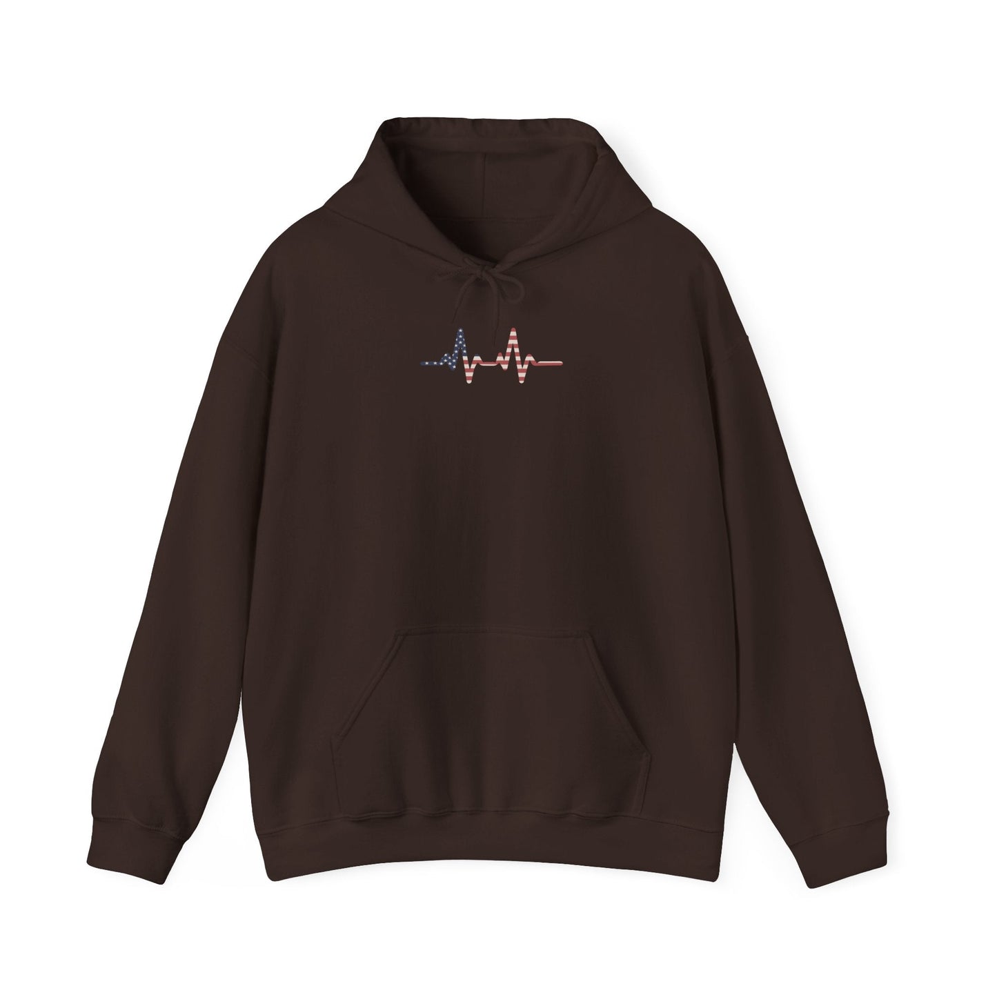 Heartbeat Design Unisex Heavy Blend Hooded Sweatshirt, Comfortable Sweatshirt, Casual Wear, Gift for Healthcare Workers, Pulse Rate - TINMICO