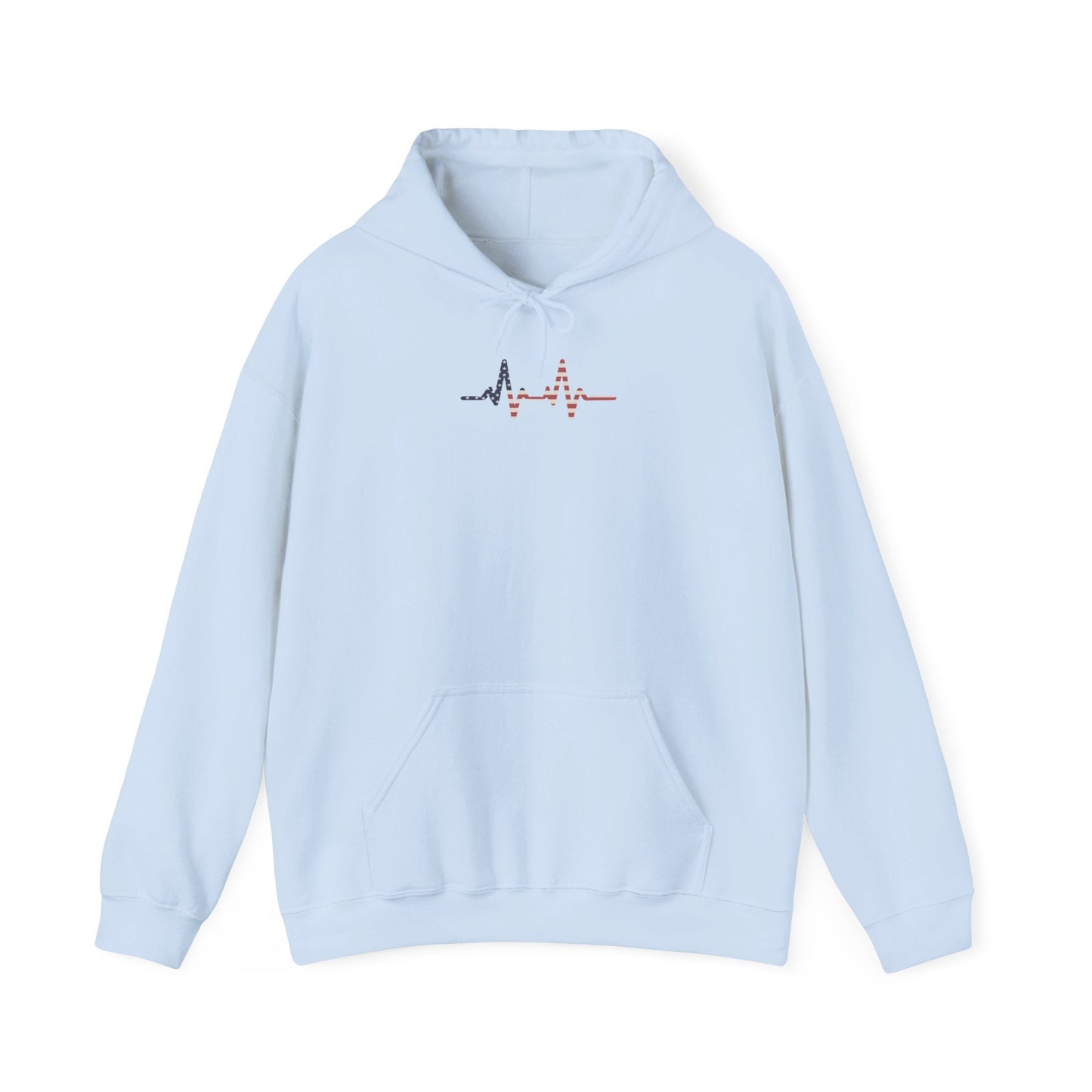 Heartbeat Design Unisex Heavy Blend Hooded Sweatshirt, Comfortable Sweatshirt, Casual Wear, Gift for Healthcare Workers, Pulse Rate - TINMICO