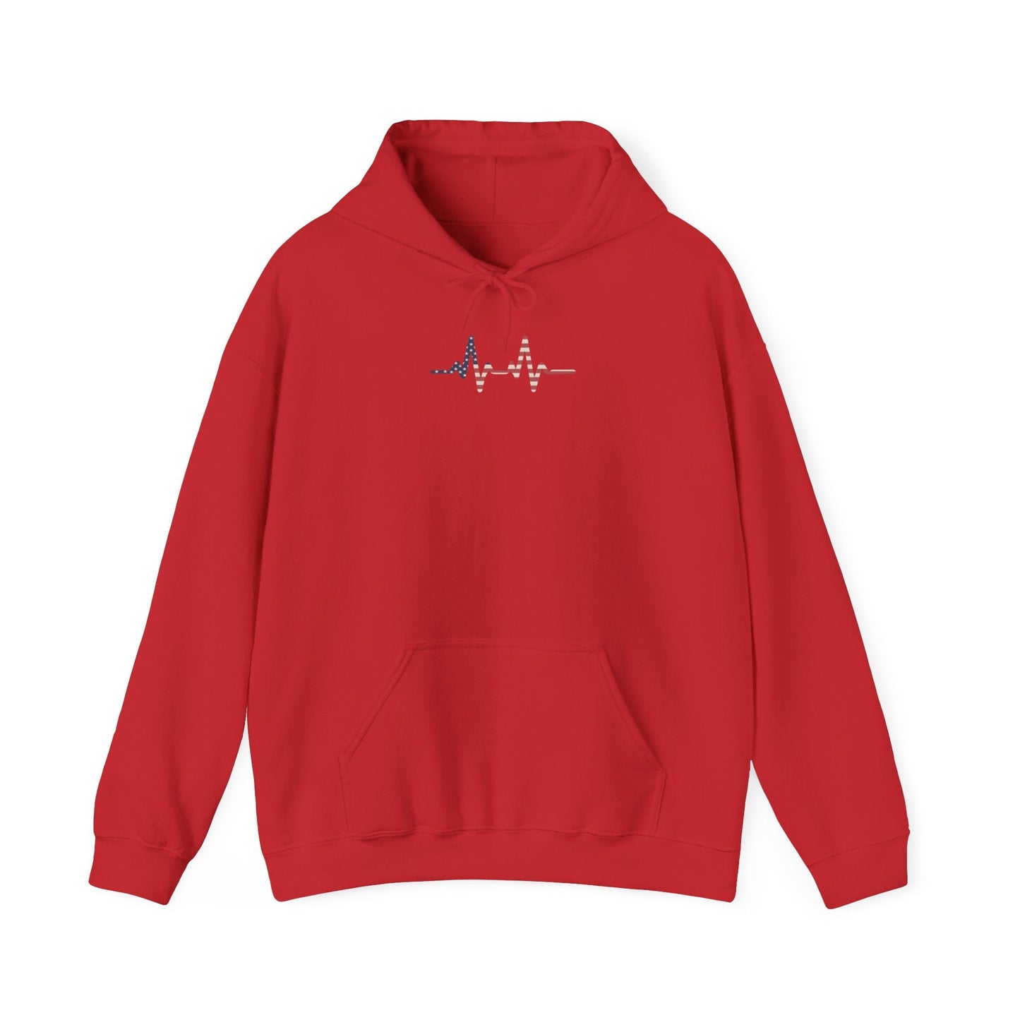 Heartbeat Design Unisex Heavy Blend Hooded Sweatshirt, Comfortable Sweatshirt, Casual Wear, Gift for Healthcare Workers, Pulse Rate - TINMICO