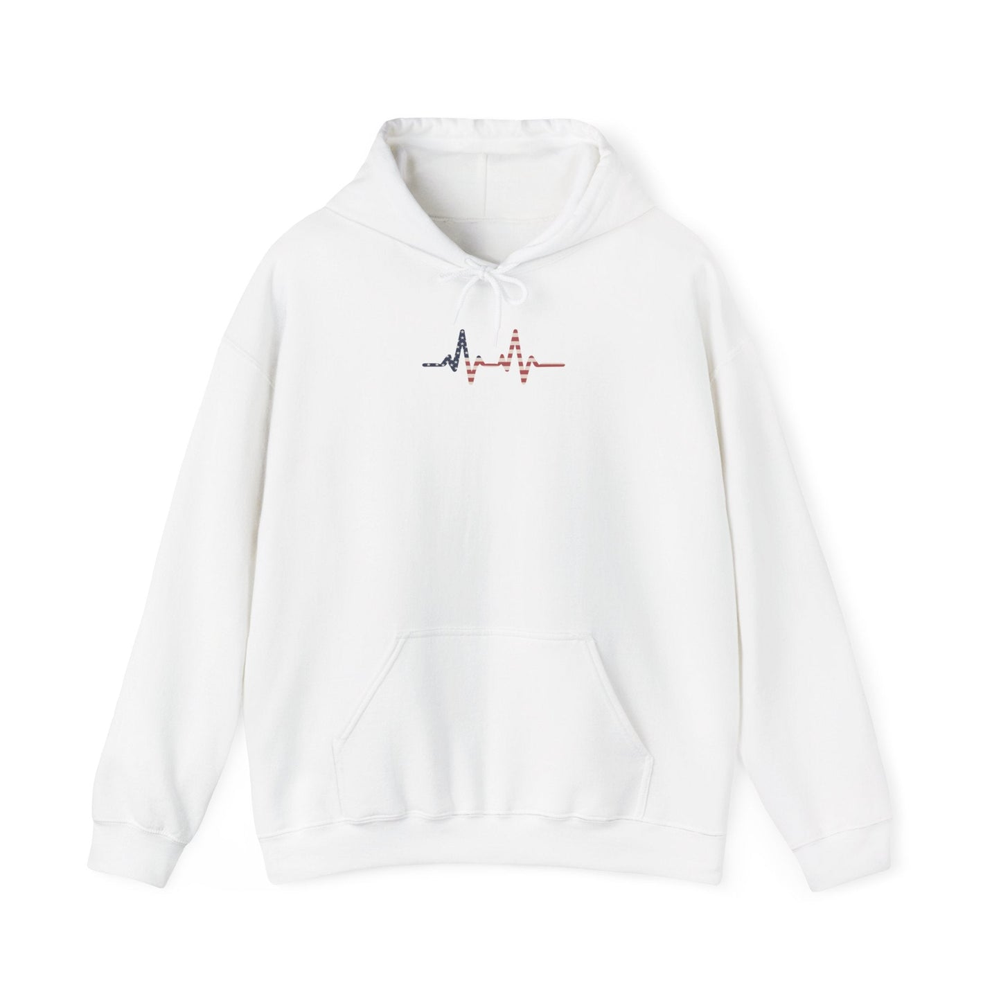 Heartbeat Design Unisex Heavy Blend Hooded Sweatshirt, Comfortable Sweatshirt, Casual Wear, Gift for Healthcare Workers, Pulse Rate - TINMICO