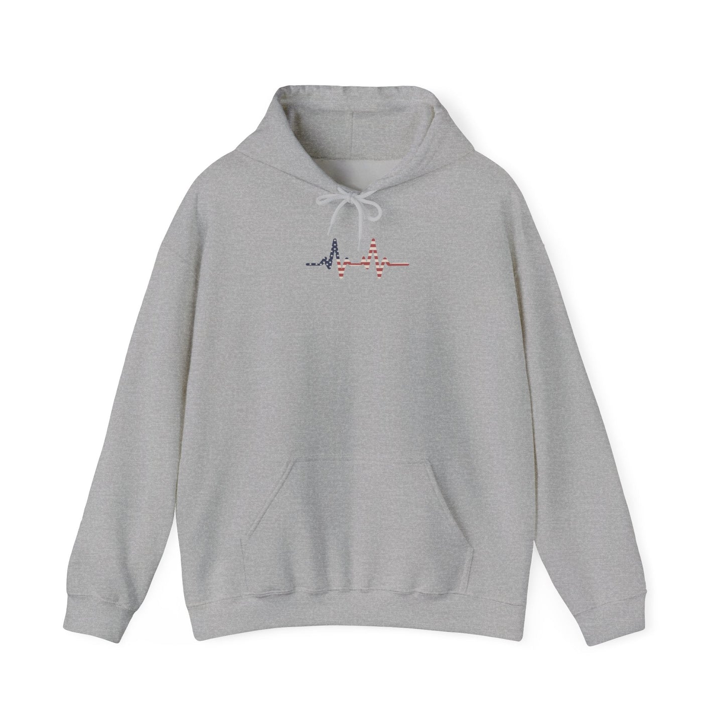 Heartbeat Design Unisex Heavy Blend Hooded Sweatshirt, Comfortable Sweatshirt, Casual Wear, Gift for Healthcare Workers, Pulse Rate - TINMICO