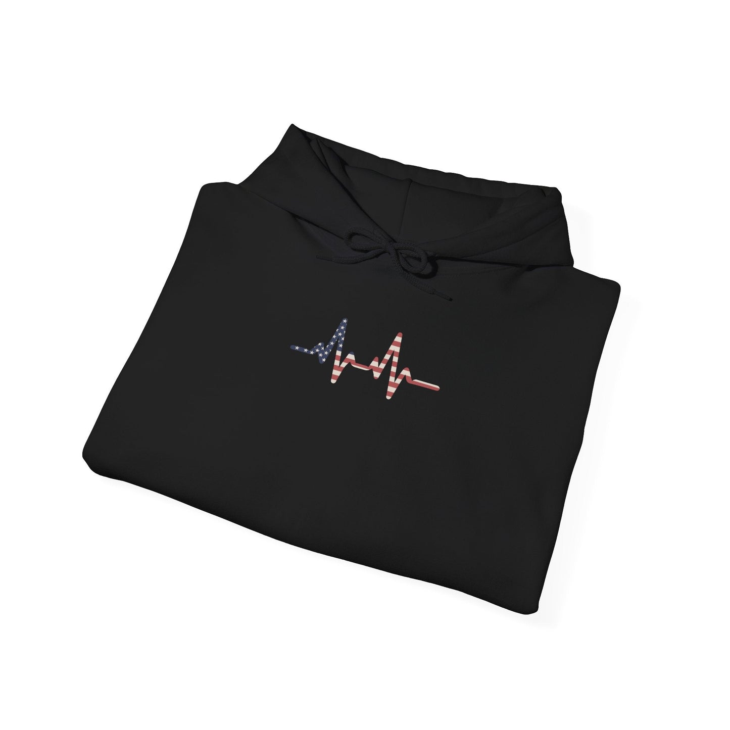 Heartbeat Design Unisex Heavy Blend Hooded Sweatshirt, Comfortable Sweatshirt, Casual Wear, Gift for Healthcare Workers, Pulse Rate - TINMICO