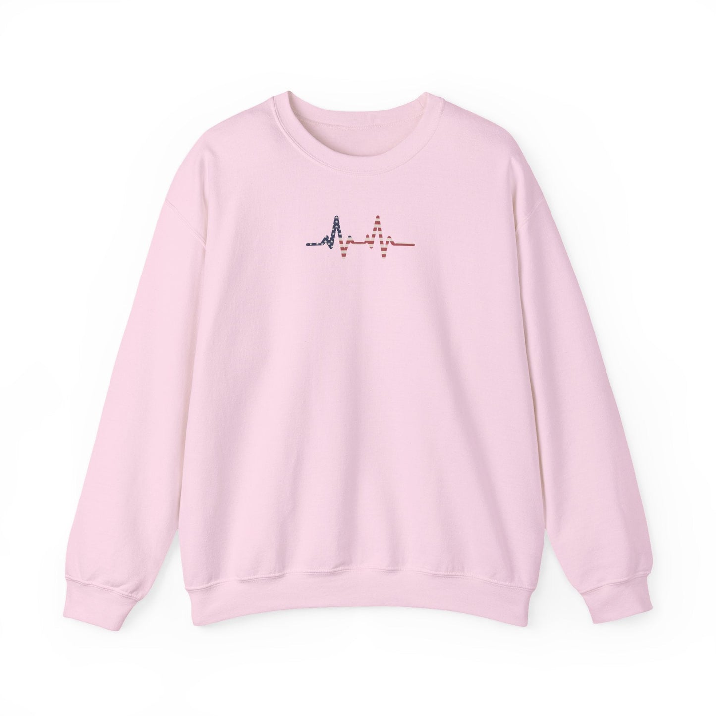 Heartbeat ECG Unisex Sweatshirt, Cozy Crewneck for Medical Professionals, Gift for Nurses, Heart Health Awareness, Casual Fall Wear - TINMICO