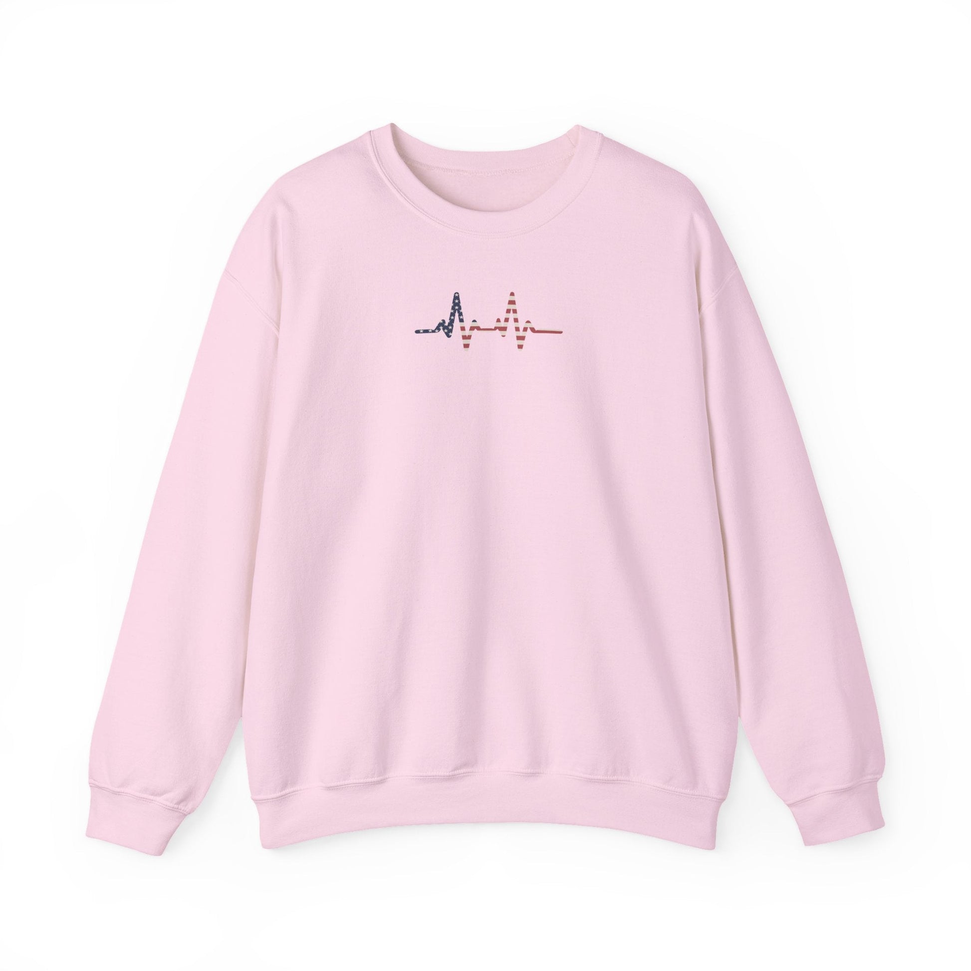 Heartbeat ECG Unisex Sweatshirt, Cozy Crewneck for Medical Professionals, Gift for Nurses, Heart Health Awareness, Casual Fall Wear - TINMICO