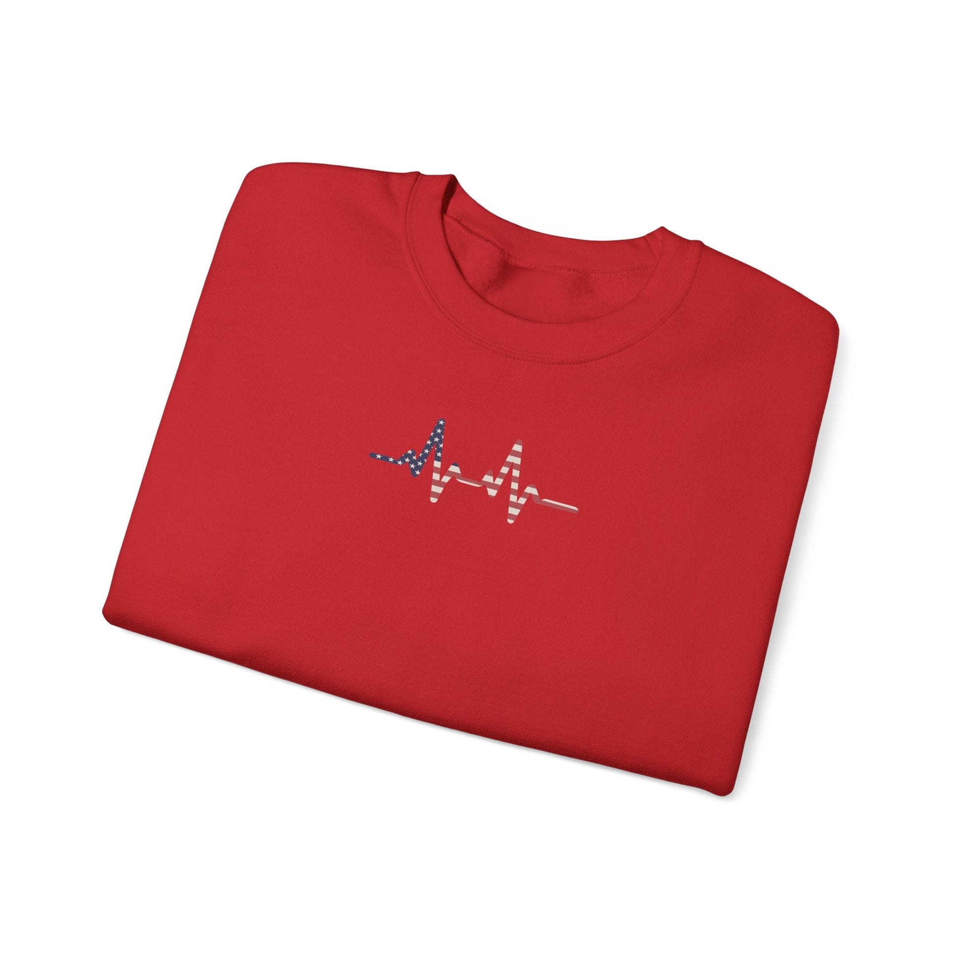 Heartbeat ECG Unisex Sweatshirt, Cozy Crewneck for Medical Professionals, Gift for Nurses, Heart Health Awareness, Casual Fall Wear - TINMICO